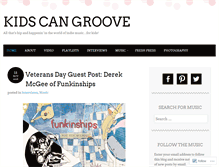 Tablet Screenshot of kidscangroove.com